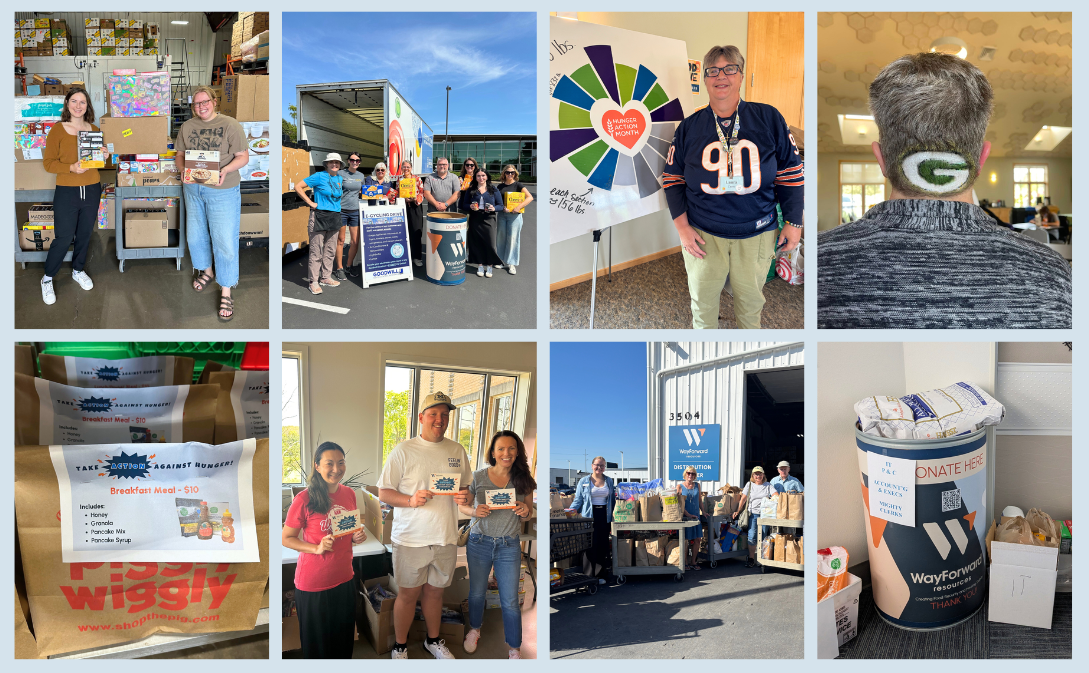 Over 25,000 pounds of food contributed by community for Hunger Action Month