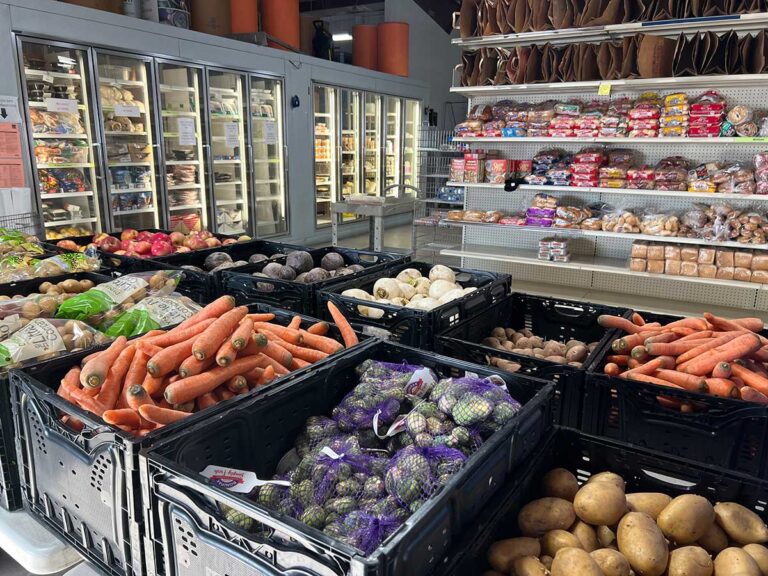 WayForward Food Pantry with produce bins and shelves